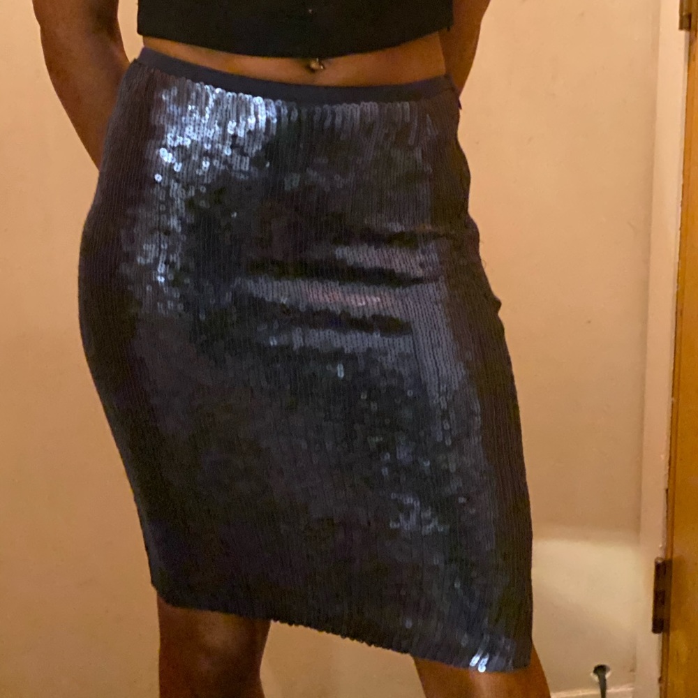 Chan luau total eclipse sequin pencil skirt